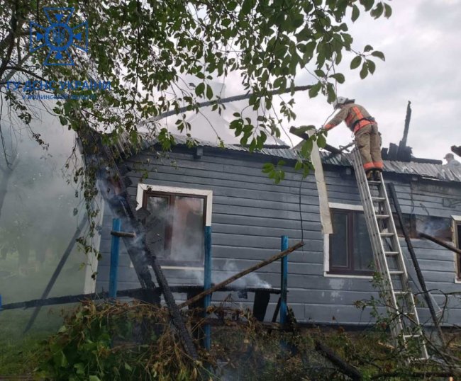 На Волині горів житловий будинок. ФОТО