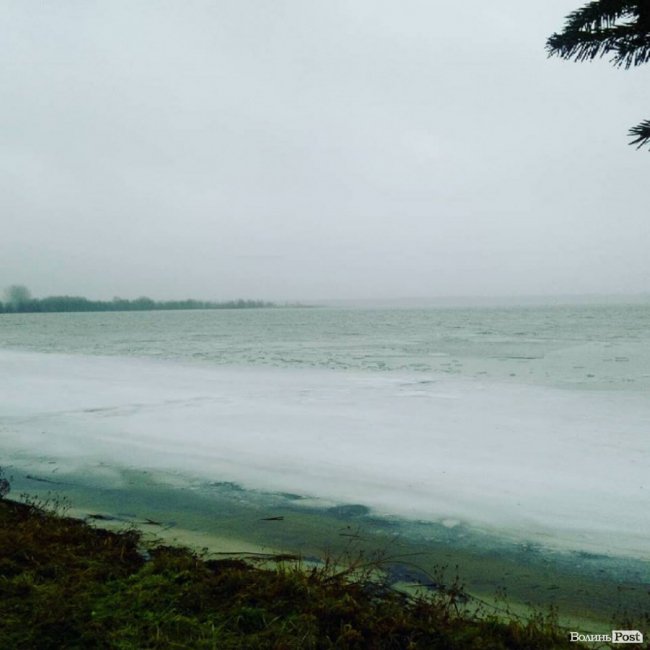 Опублікували світлини волинського озера в передноворічний день. ФОТО