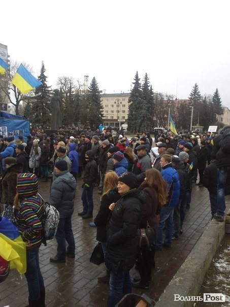 П'ятий день Нового Майдану у Луцьку. ФОТО