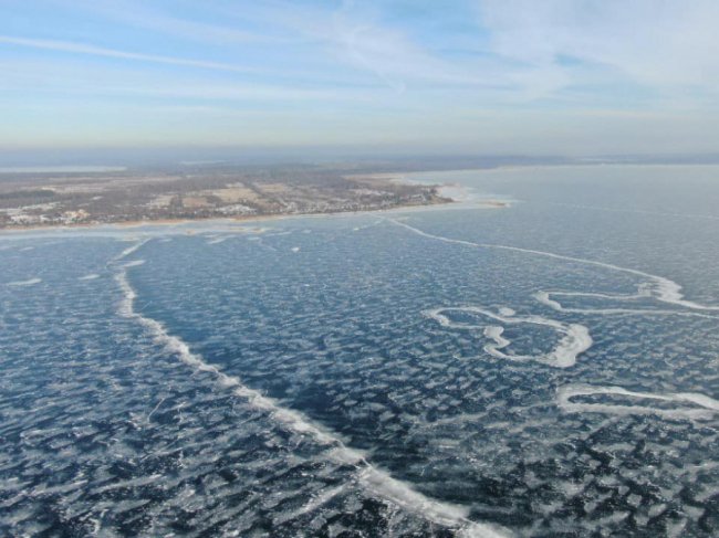Зимовий Світязь з висоти пташиного польоту. ФОТО