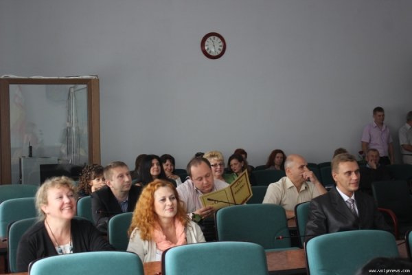 У луцькій мерії привітали представників торгівлі. ФОТО