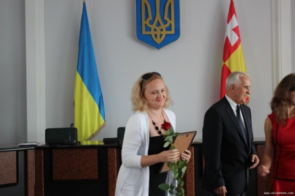 У луцькій мерії привітали представників торгівлі. ФОТО