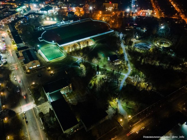 Вечірнє волинське місто показали з висоти пташиного польоту. ФОТО 