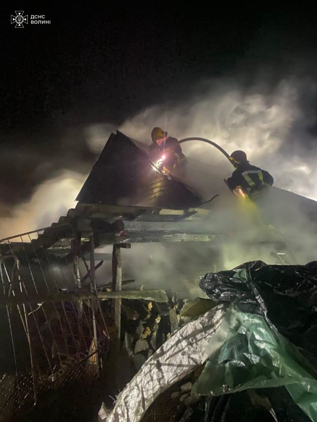 На Волині під час пожежі загинув чоловік