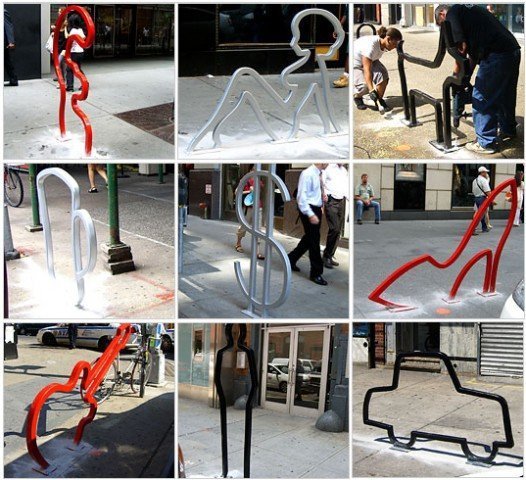 Велопарковки, які мотивують їздити на велосипеді.  ФОТО