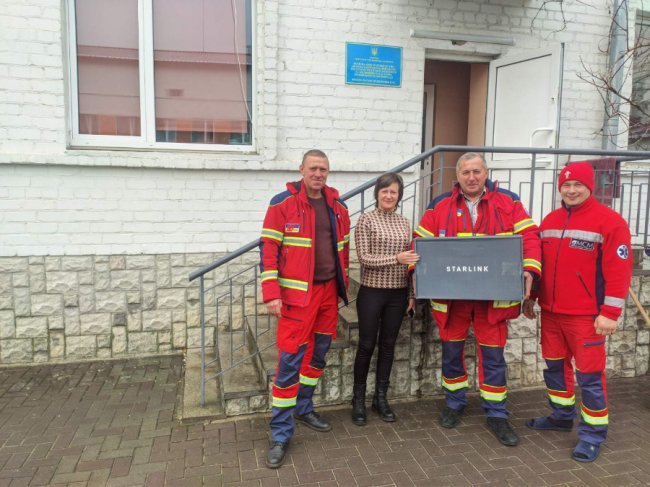 Волинські медики отримали Starlink. ФОТО