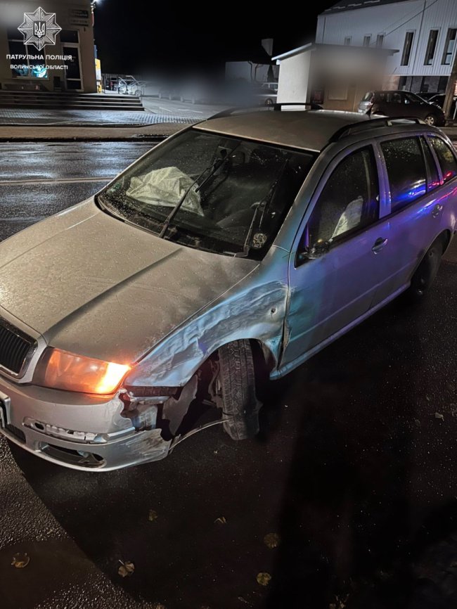 У Луцьку зіткнулися два авто: один з водіїв був п'яний, лаявся та поводився зухвало