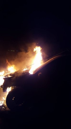 У Луцьку згоріло авто громадського діяча