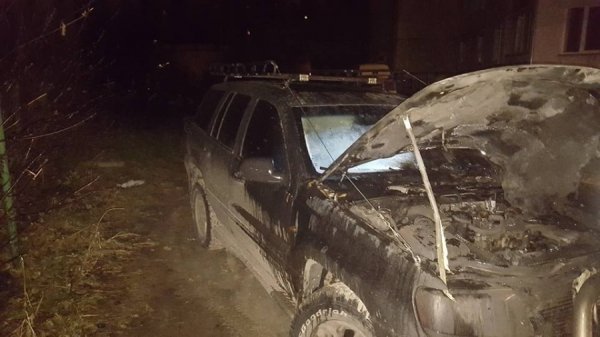 У Луцьку згоріло авто громадського діяча