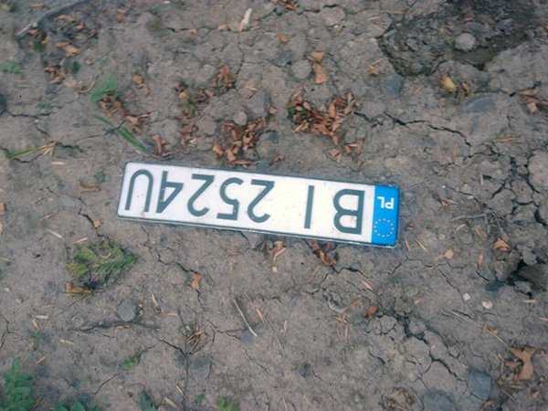 На Волині водій на «євроблясі» перекинувся у поле з кукурудзою. ФОТО