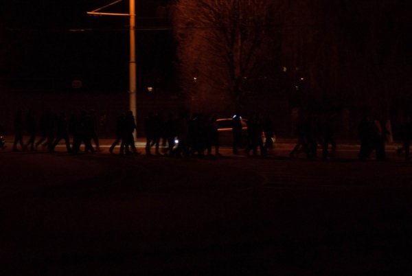 Фото нічного бунту в Луцьку