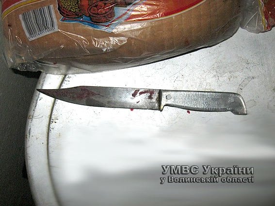 На Волині батько порізав сина. ФОТО