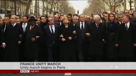 Порошенко приєднався до Маршу єдності у Парижі. ФОТО