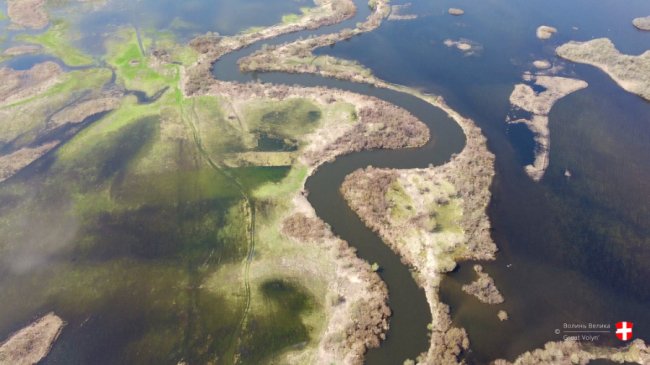 Річка Стир з висоти пташиного польоту. ФОТО