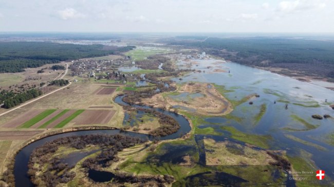Річка Стир з висоти пташиного польоту. ФОТО