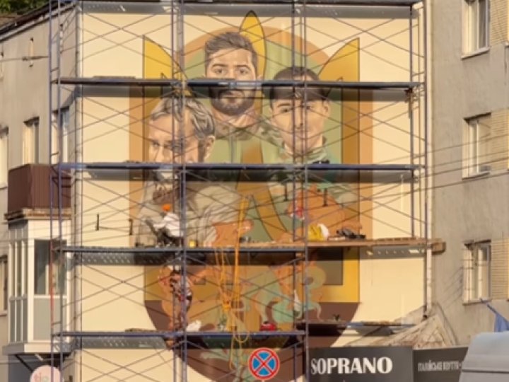 У Луцьку завершили мурал із воїнами-друзями, які загинули в одному бою. ВІДЕО