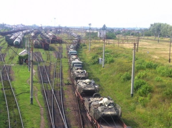 У Ковель для навчань привезли танки. ФОТО