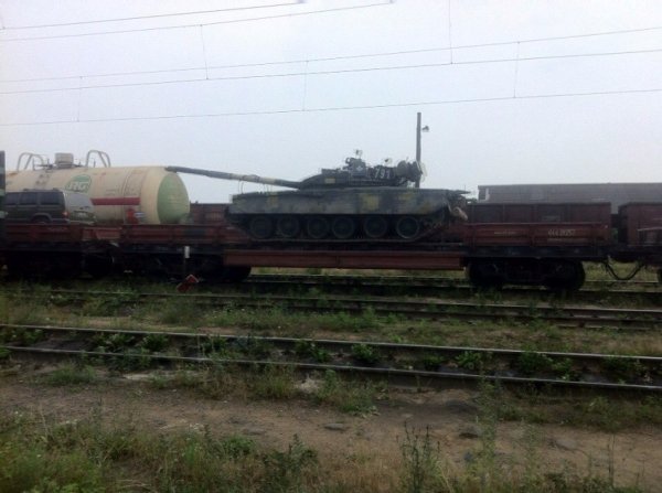 У Ковель для навчань привезли танки. ФОТО