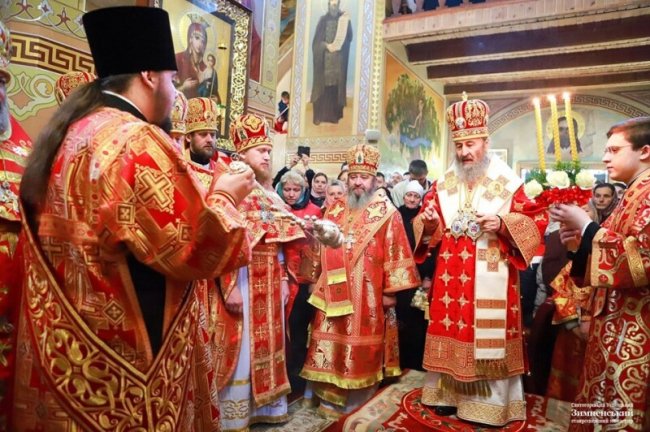 Як зустрічали предстоятеля УПЦ (МП) Онуфрія на Волині. ФОТО