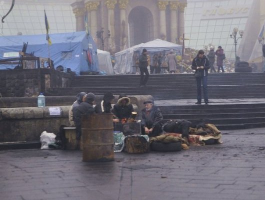Ранковий Майдан в Києві. ФОТО