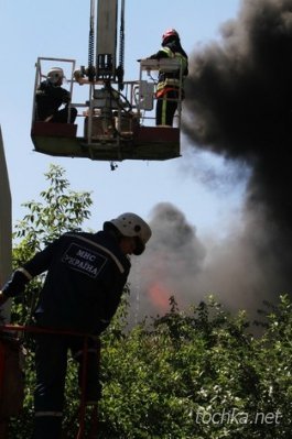 Масштабна пожежа на Донеччині: дим видно за 30 кілометрів. ФОТО