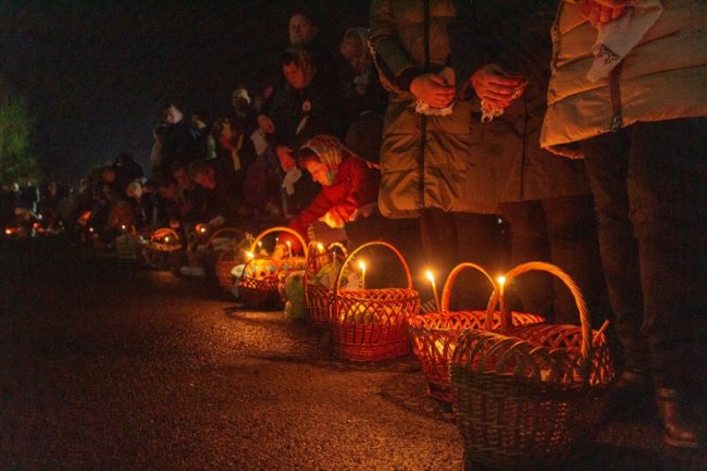 Пасхальне богослужіння у храмі в Жидичині. ФОТО