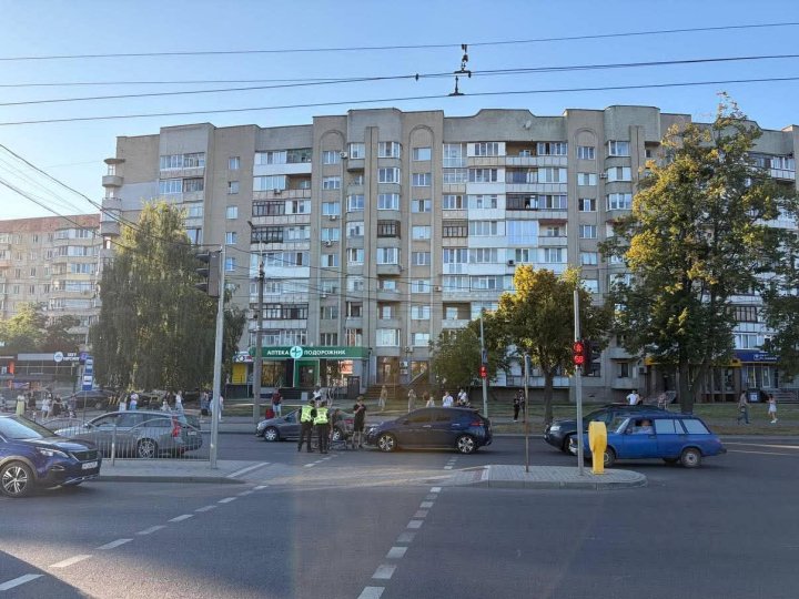 Знову ДТП на проспекті Соборності: збили велосипедиста