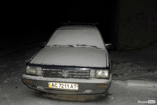 Сніг у Луцьку. ФОТО