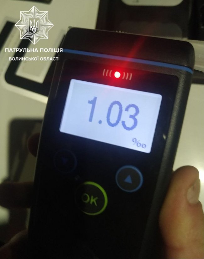 На Волині затримали п'яного скутериста