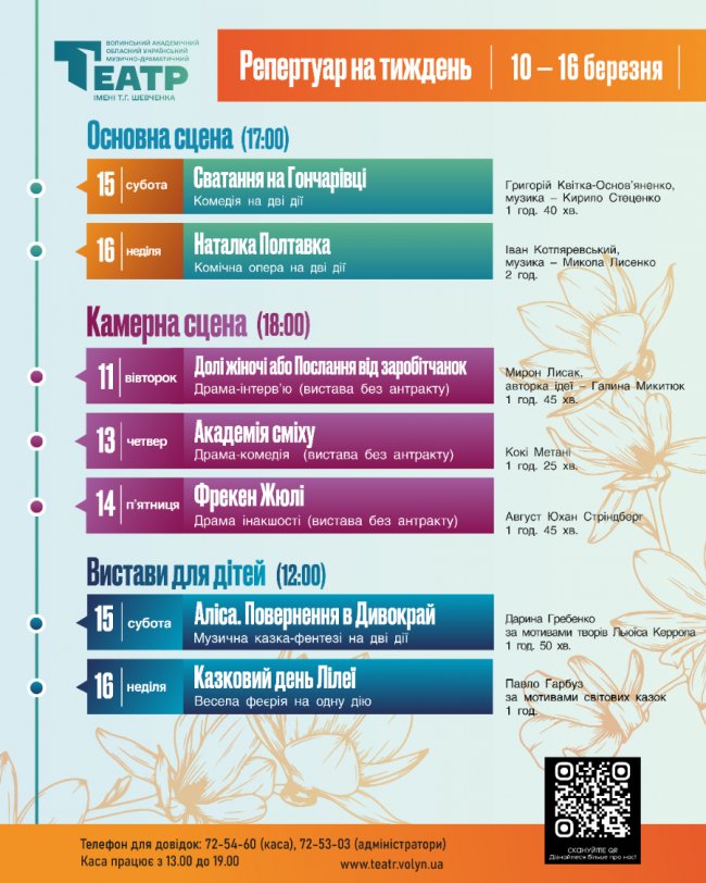 До Гончарівки на сватання або яке минуле приховує графська родина: театральний анонс у Луцьку на 11 – 16 березня