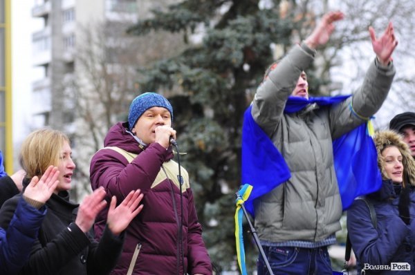 Студентський Євромітинг у Луцьку. ФОТО