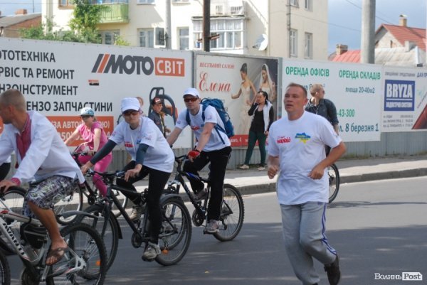 «Велоатлетичний» пробіг Луцьком. ФОТО