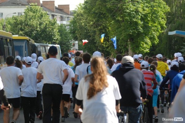 «Велоатлетичний» пробіг Луцьком. ФОТО