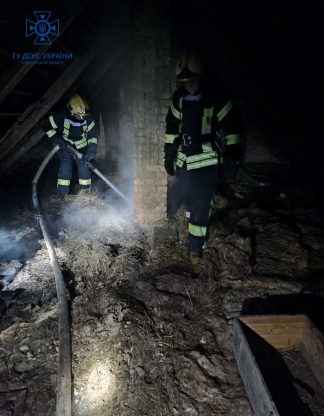 На Волині горіли житлові будинки та господарські споруди. ФОТО