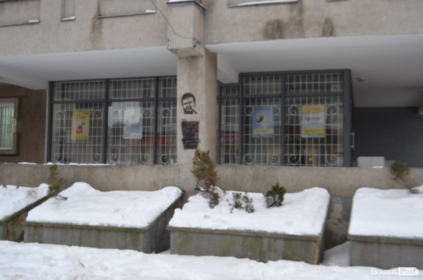 Луцьк «забомбили» «простріленим Януковичем». ФОТО