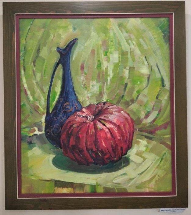 Змінив пензель на зброю: у Луцьку триває виставка картин військового «Рідні барви 4.5.0.» 