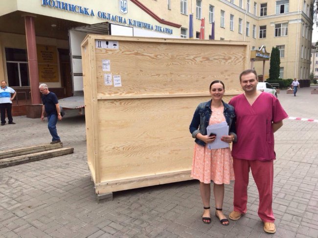 Волинській обласній лікарні передали дороговартісний ангіограф