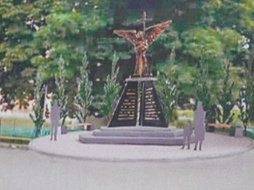 Показали, яким буде пам’ятник загиблим воїнам у місті на Волині