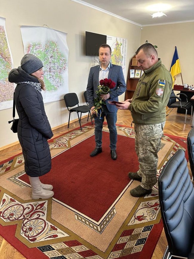 Дружині полеглого Героя з Волині вручили його посмертну нагороду