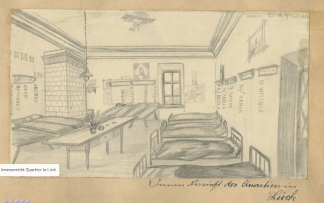 Луцьк на столітніх малюнках німецького солдата