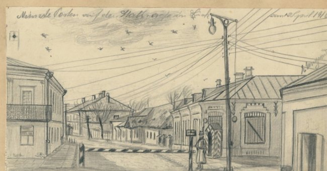 Луцьк на столітніх малюнках німецького солдата