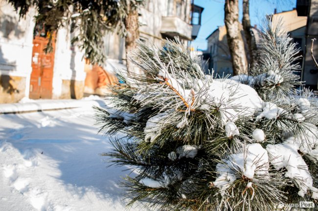 Луцьк – у кришталевій паморозі: казкові світлини різдвяного ранку. ФОТО