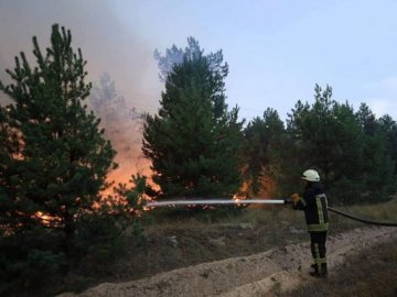 На Київщині загорівся військовий полігон
