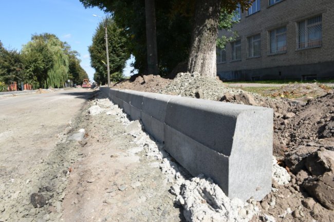 Показали, як у Луцьку ремонтують пішохідну зону на проспекті Молоді та прибудинкові території