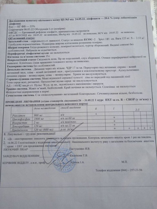 Онкохворий волинянин потребує фінансової допомоги