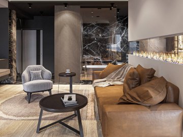 «Розумне» скло, кухня-привид і зона для плейстейшен: чим «начинена» холостяцька квартира у ЖК «StyleUP»*