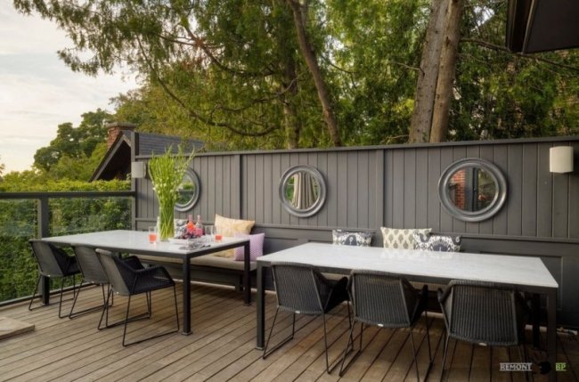 Обідню зону практично вистеляти деревом. Фото remontbp.com 