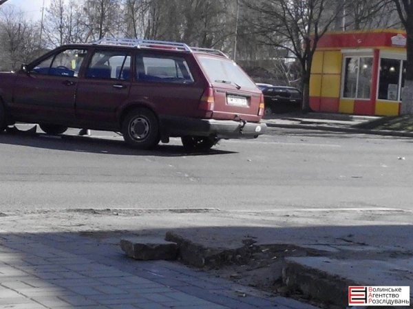 У Луцьку «Ланос» зіткнувся з «Пасатом». ФОТО