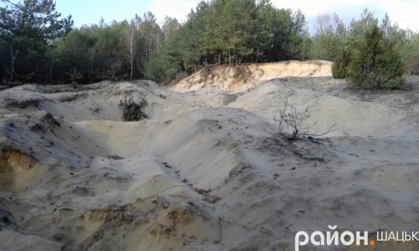 У Шацьку нелегально  видобувають пісок
