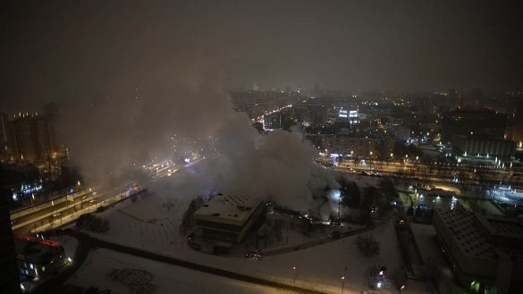 У Москві горить одна з найбільших бібліотек з унікальними книгами. ФОТО.  ВІДЕО